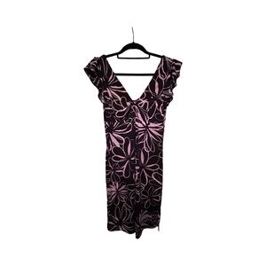 MY MICHELLE Black and Pink Floral Dress